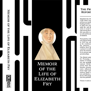 Preview of the Graphic and Interactive Design for the Elizabeth Fry Book Cover, Book Jacket, Vertical Banner, and Website